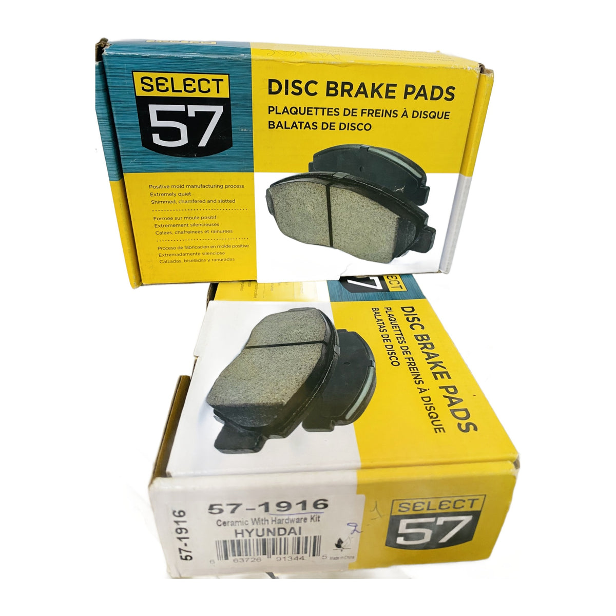 Boîte de plaquettes de frein Select 57 57-1916 pour Hyundai sur fond blanc