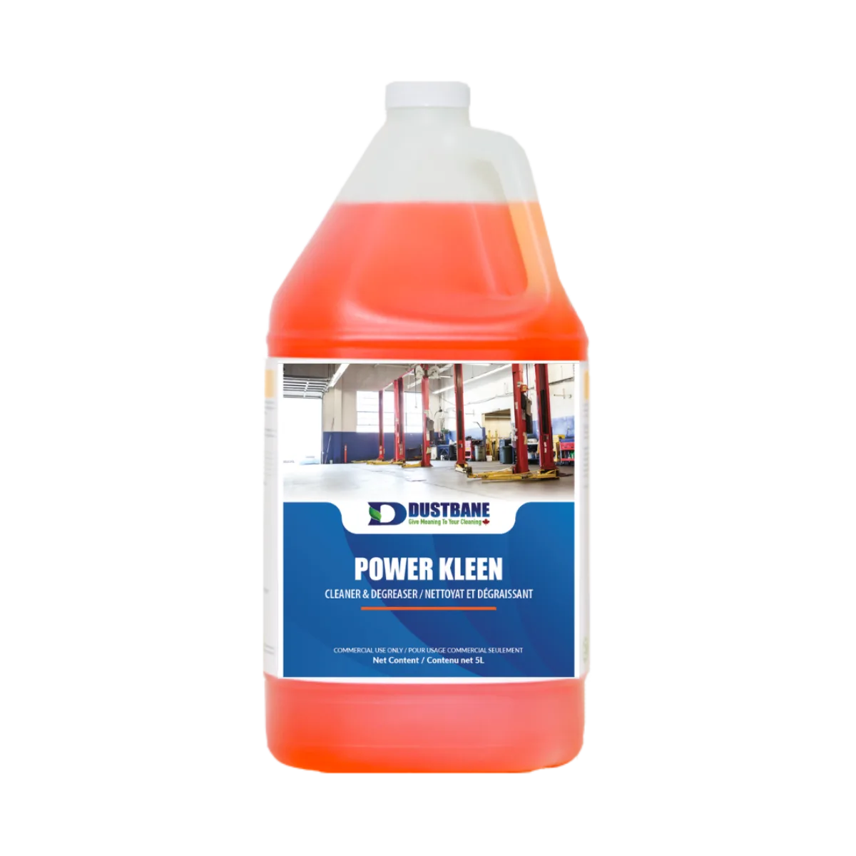 Nettoyant dégraissant sans butyle Dustbane Power Kleen 53215, bidon de 5 L