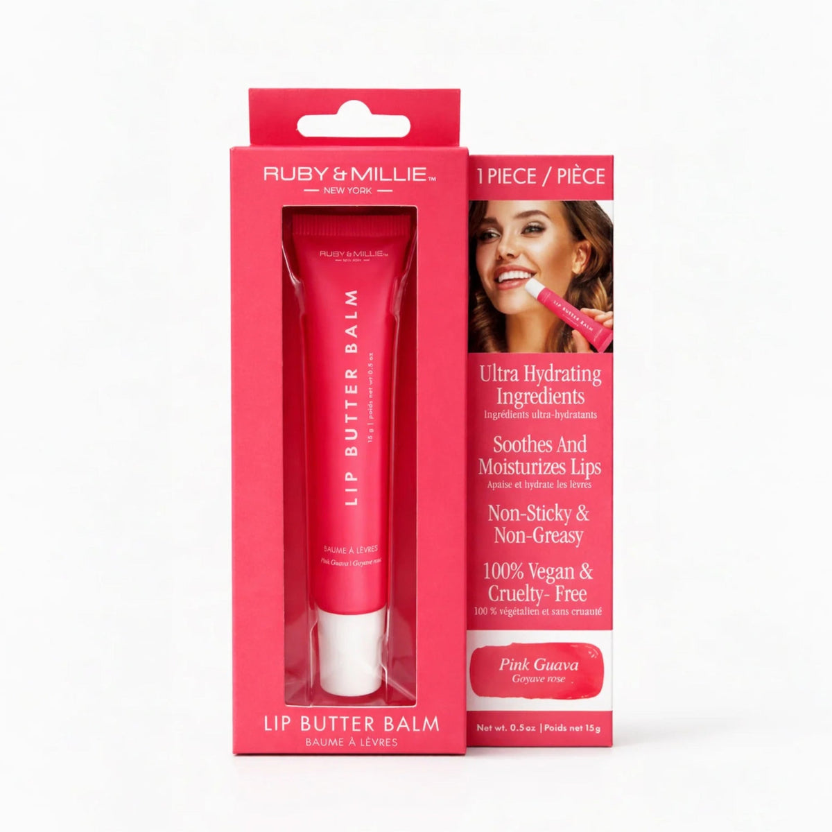 Ruby & Millie lip balm Pink Guava