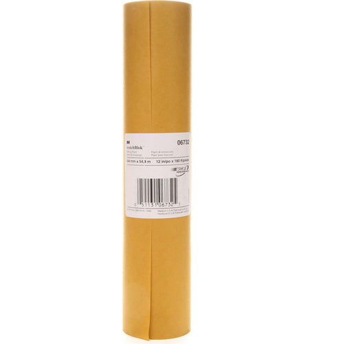 Papier de masquage 3M Scotchblok 6732, 304,8 mm (12 po) x 55 m (180 pi), brun clair