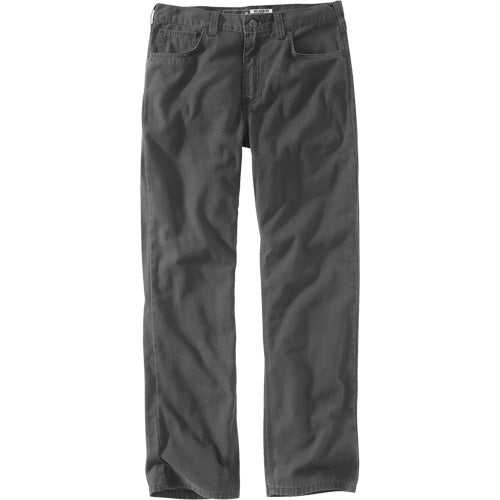 Pantalon de travail 5 poches Carhartt Rugged Flex 102517-039W42L32, coupe décontractée, gris, taille 42