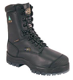 Bottes à lacets Oliver 45680CS, 8 po, embout composite, isolées, noir