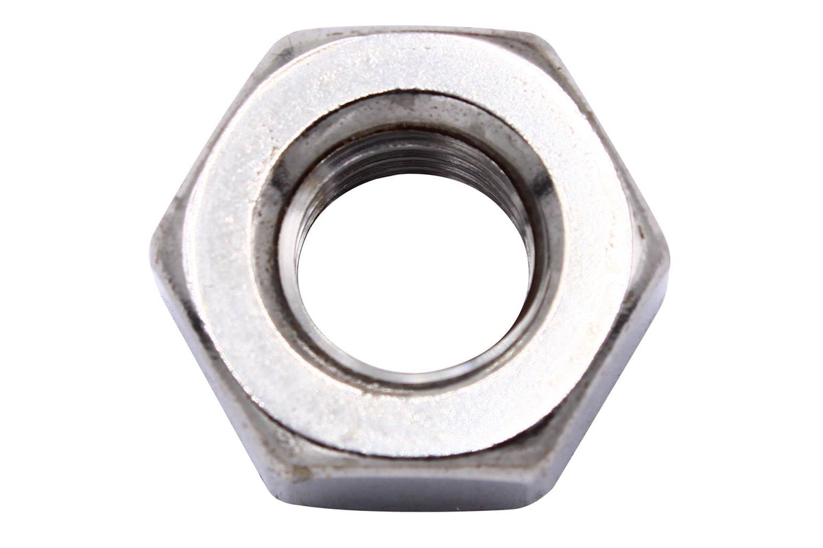 Écrous hexagonaux en acier inoxydable 18.8, tailles métriques, lot de 10