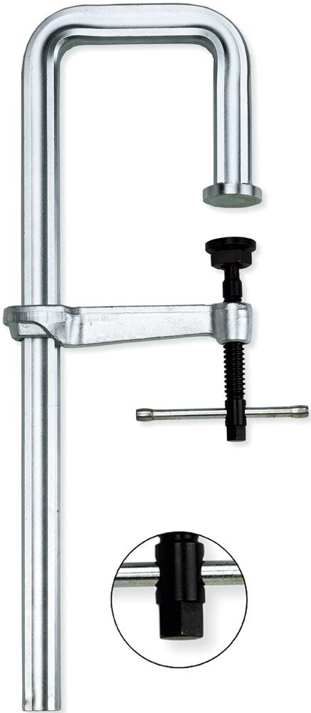 Serre-joint en J à rail de retour Bessey 4800J-20, capacité 508 mm (20 po), gorge 7 po, usage intensif