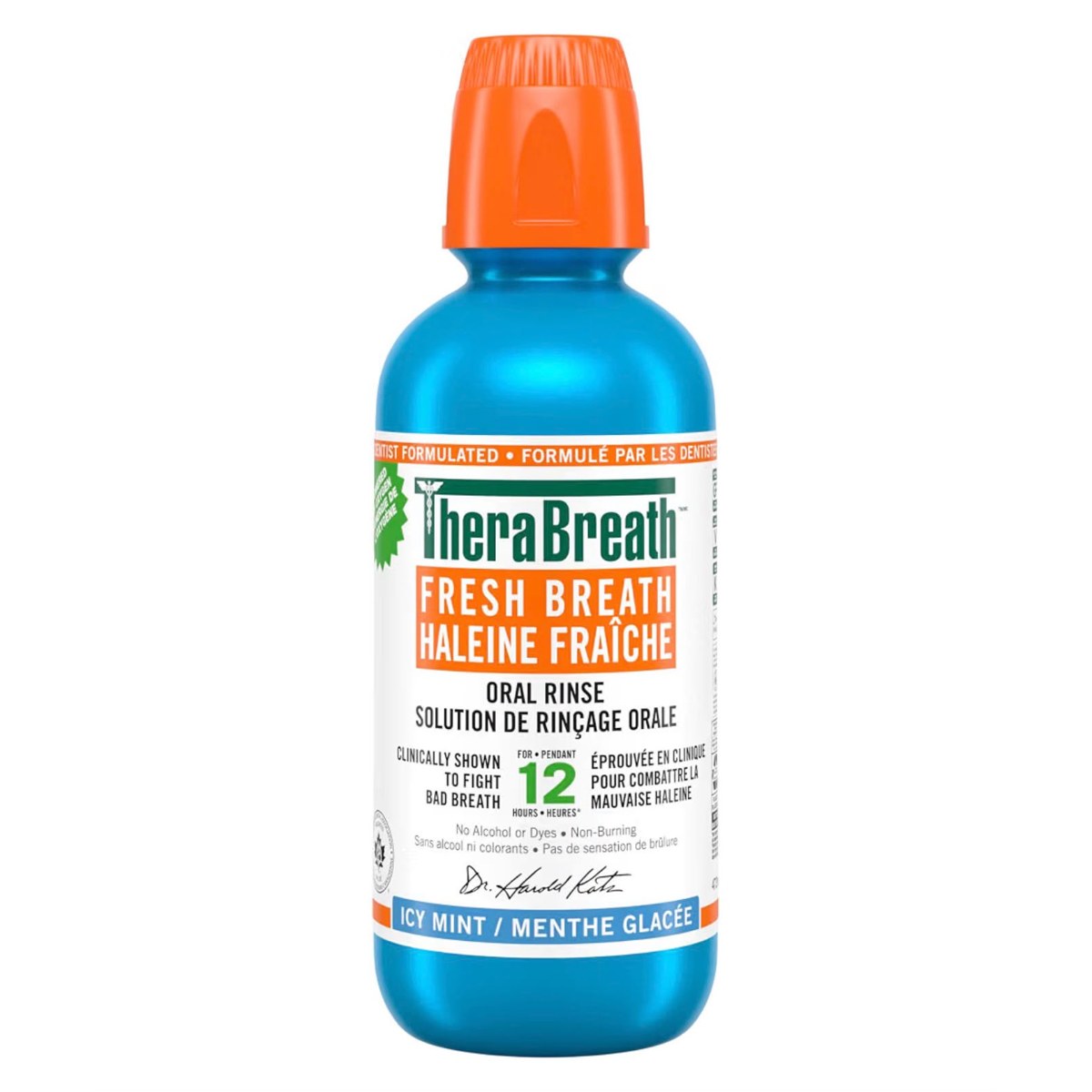 Bain de bouche TheraBreath Haleine fraîche menthe glacée 473 ml