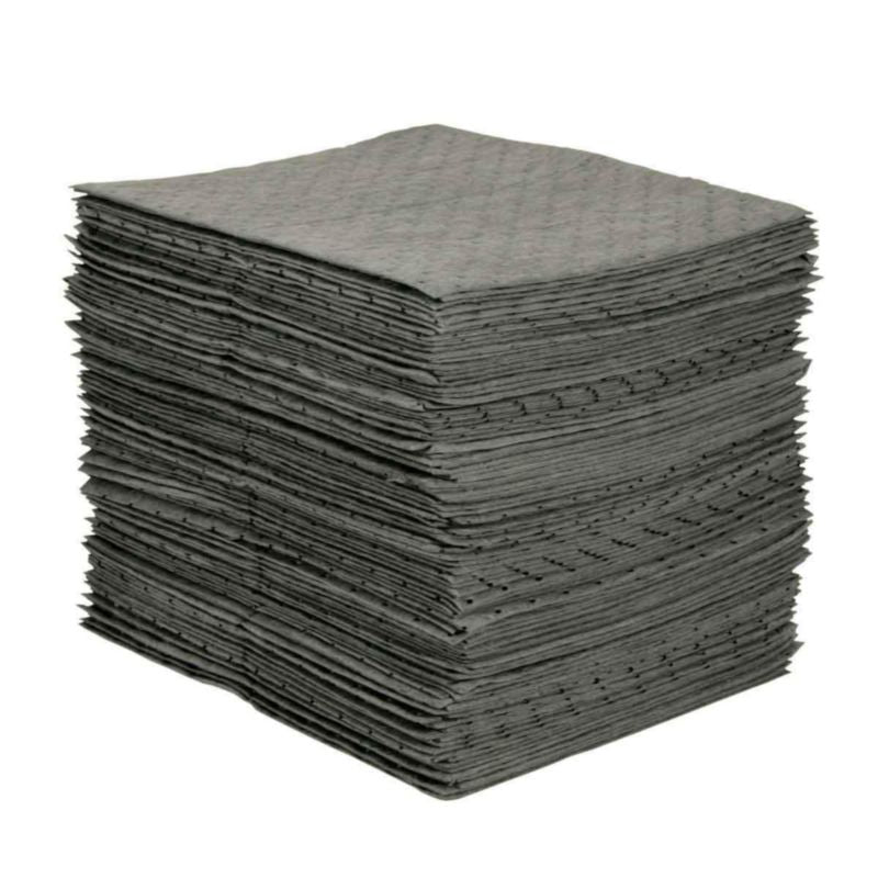 Tampons absorbants Brady 107720, universels, gris, 15 x 19 po, ballot de 100
