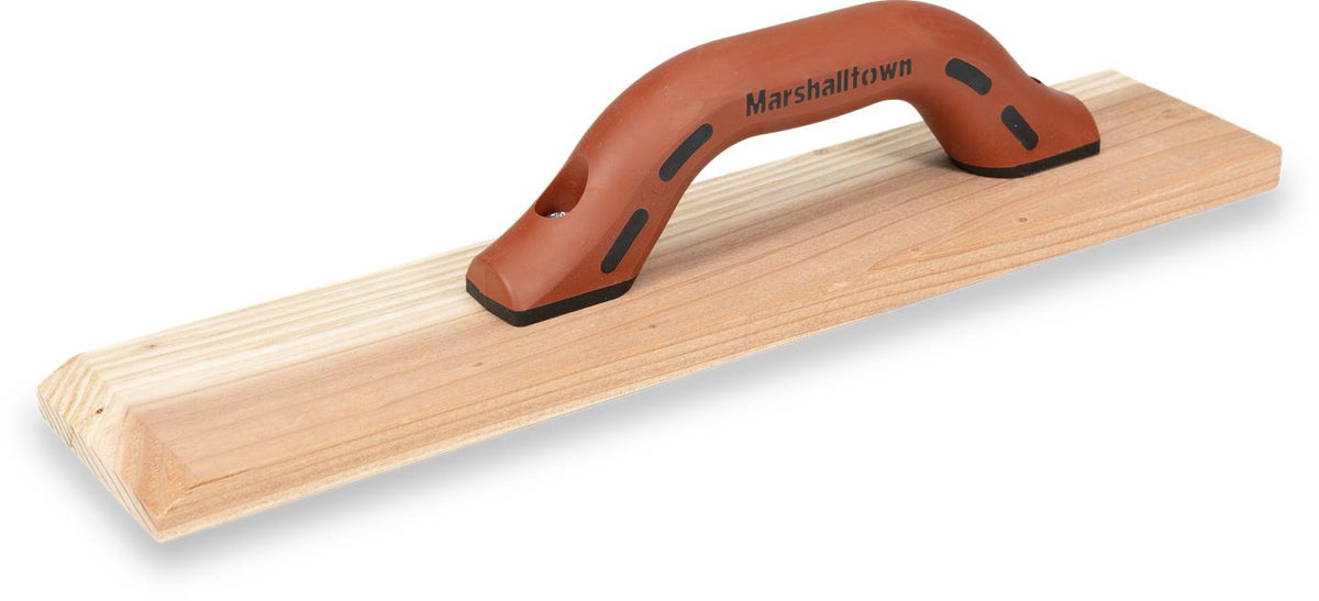Flotte à main en bois Marshalltown 144D, 16 x 3-1/2 po, lame en séquoia