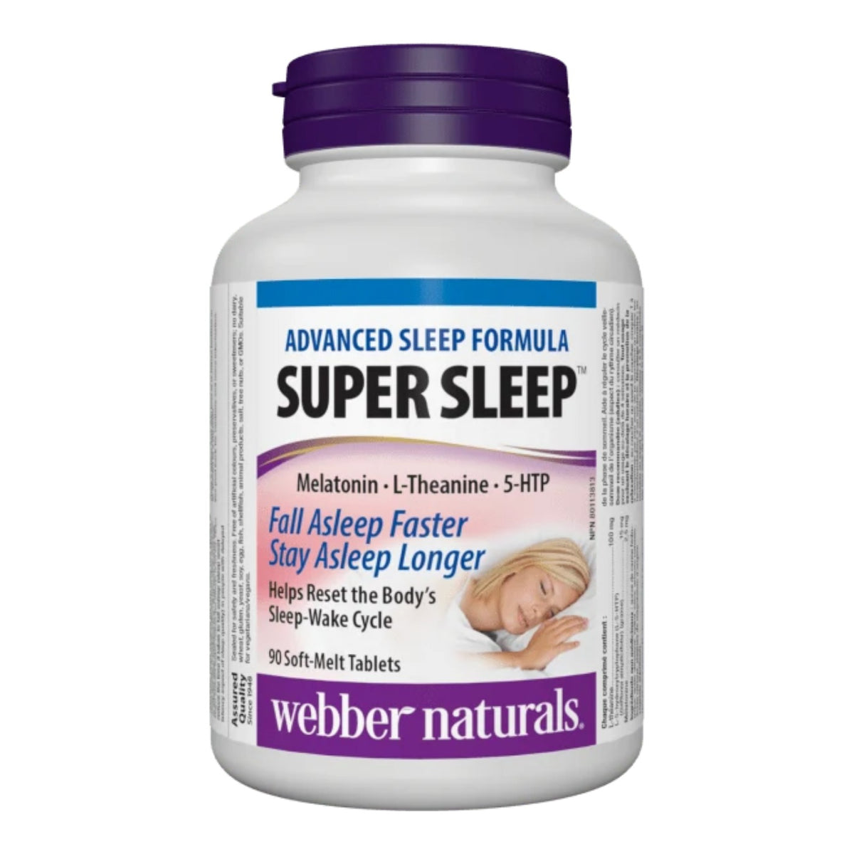 Webber Naturals Super Sommeil – 90 comprimés à croquer