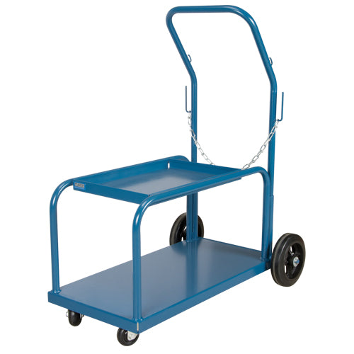 Chariot de soudage pour mini-MIG, roues en caoutchouc, base de 18 po x 36 po, capacité 1000 lb