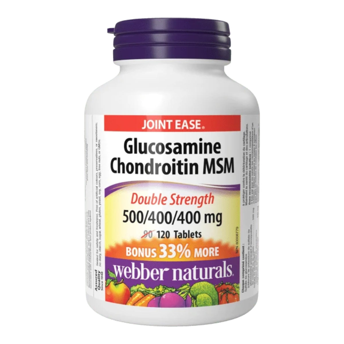 Glucosamine Chondroïtine MSM Webber Naturals